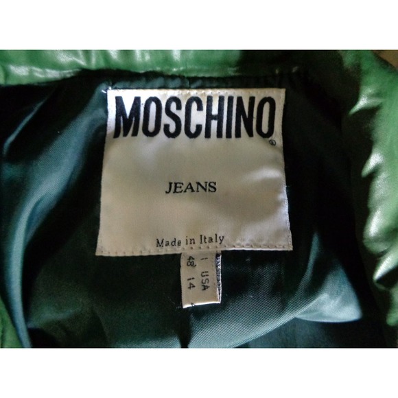 Moschino Green Quilted Short Jacket US 14 - Picture 7 of 7